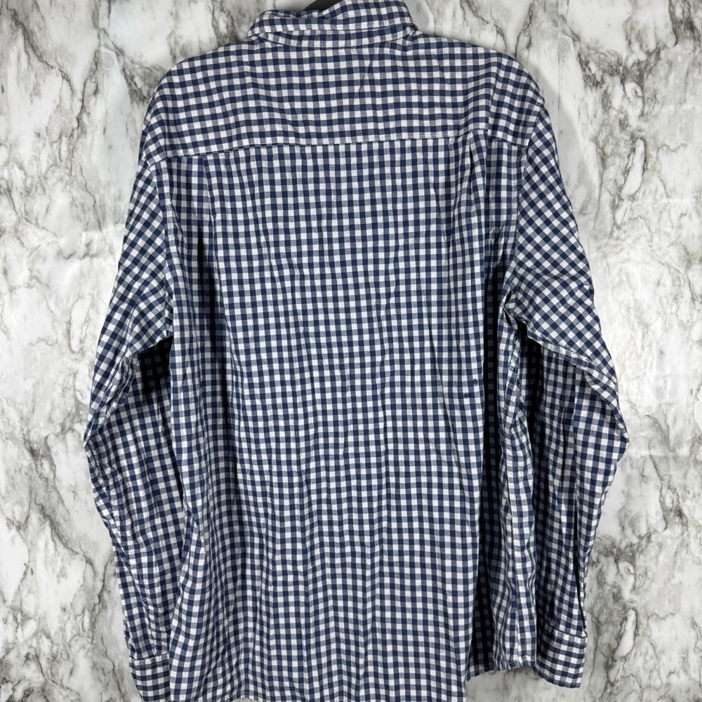 Sonoma Button Up Shirt Men's Large Long Sleeve Multicolor Gingham Cotton Blend - Picture 2 of 5